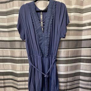 Blue Charlotte Russe short length romper 2x